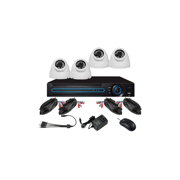 1080P 4Channel Dome AHD CCTV camera Kit