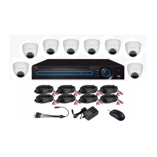 1080P 8Channel Dome AHD CCTV camera Kit