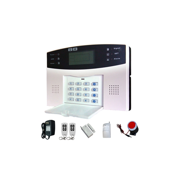 GSM Alarm system, 7 wired zones and 99 wireless zones