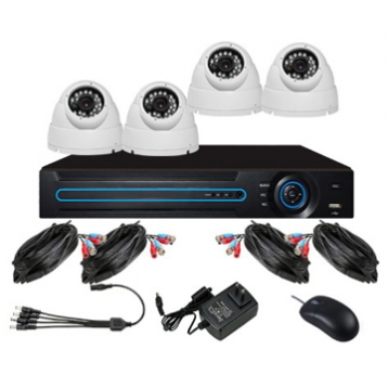 1080P 4Channel Dome AHD CCTV camera Kit