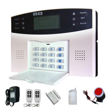 GSM Alarm system, 7 wired zones and 99 wireless zones