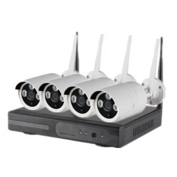 4CH Wireless CCTV Kit System