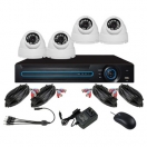 1080P 4Channel Dome AHD CCTV camera Kit
